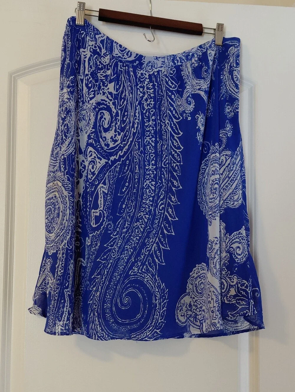 A Line Flowy Cottagecore Knee Length Skirt